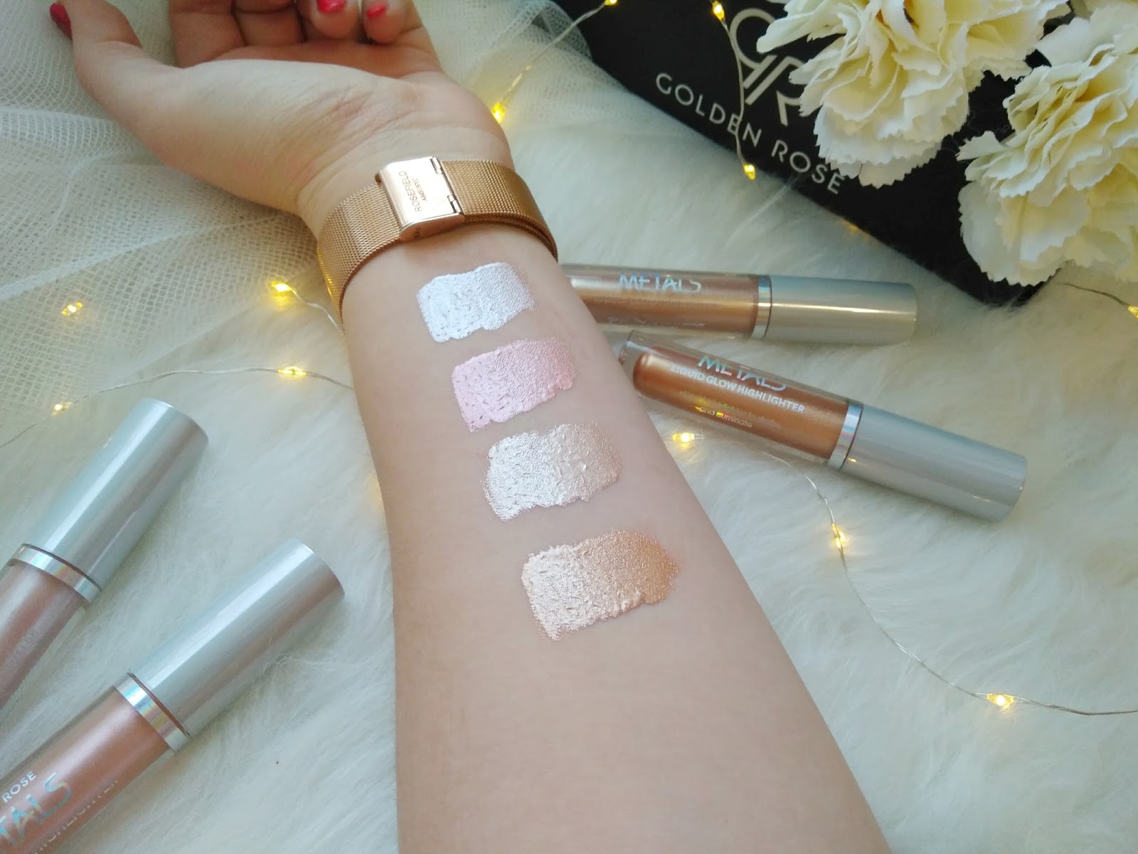 Голден Роуз хайлайтер Metals Glow